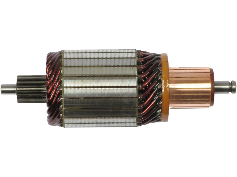 Starter motor armature