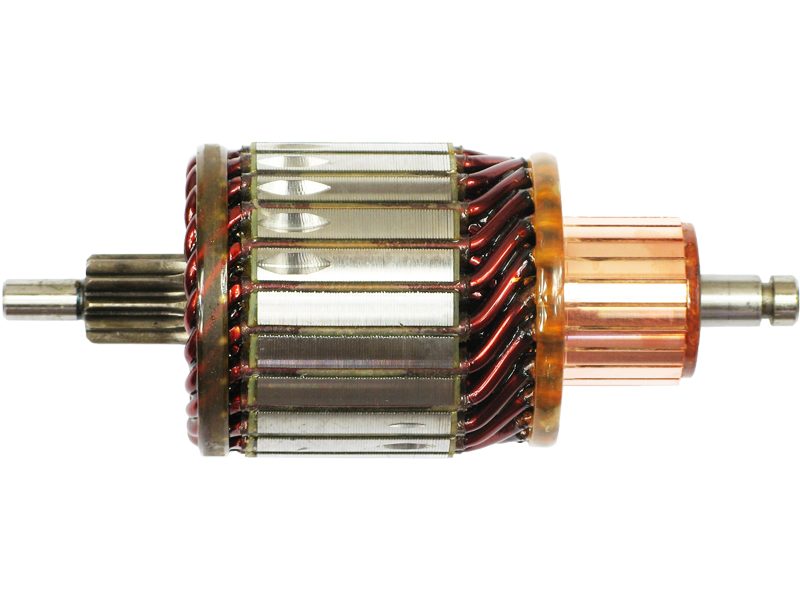 Starter motor armature