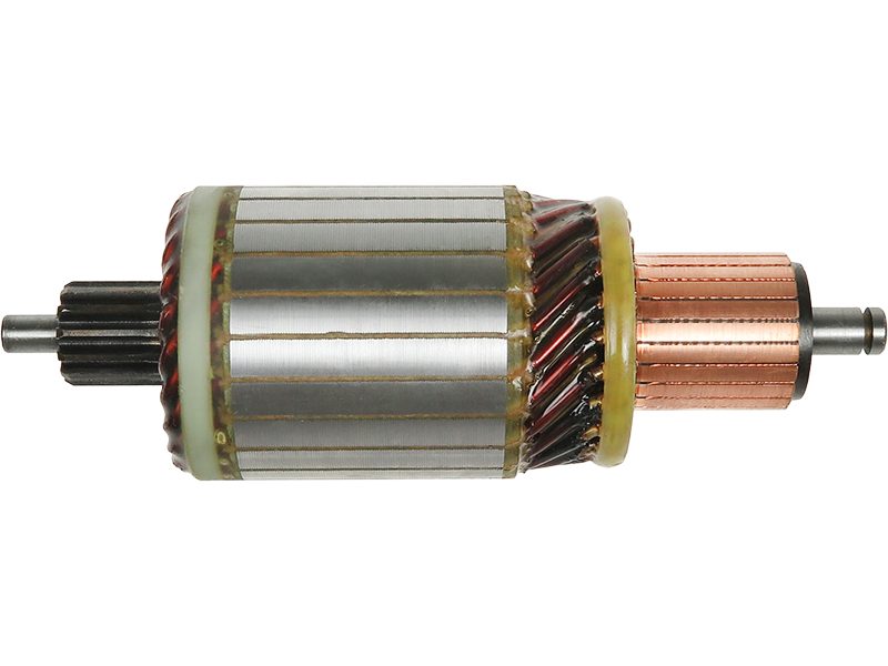 Starter motor armature