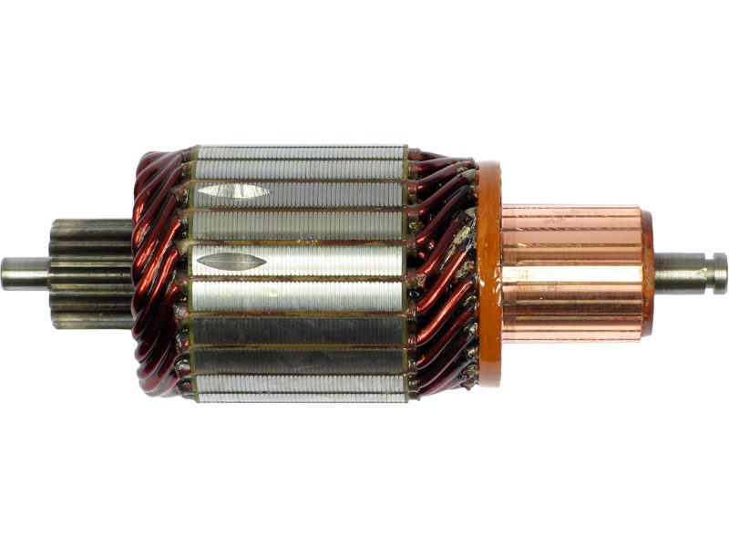 Starter motor armature