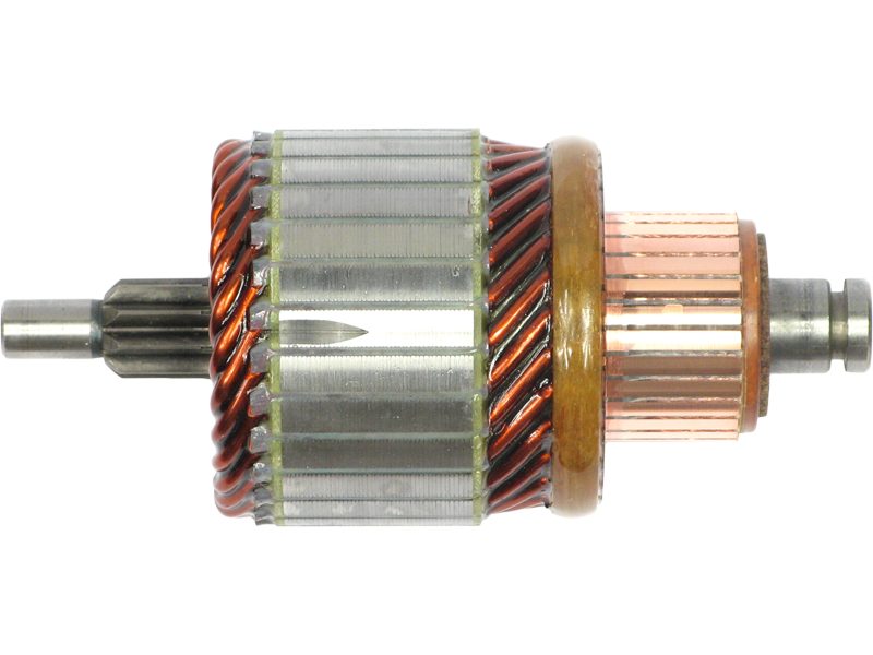 Starter motor armature