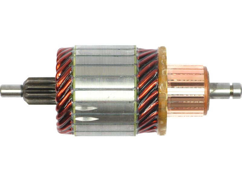 Starter motor armature