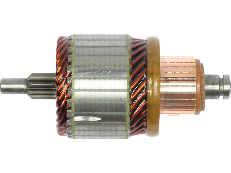 Starter motor armature