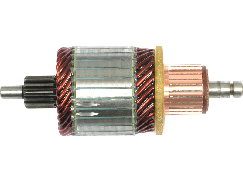 Starter motor armature