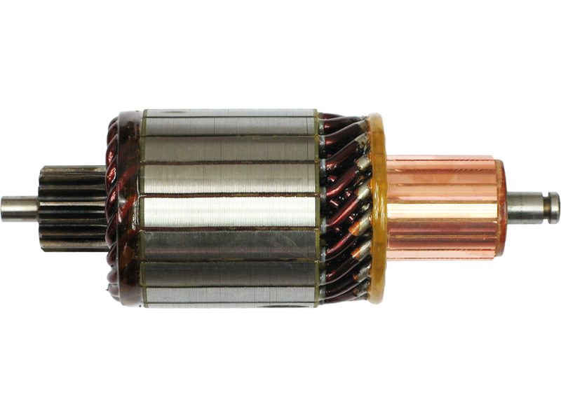 Starter motor armature