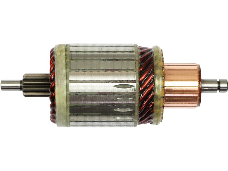 Starter motor armature