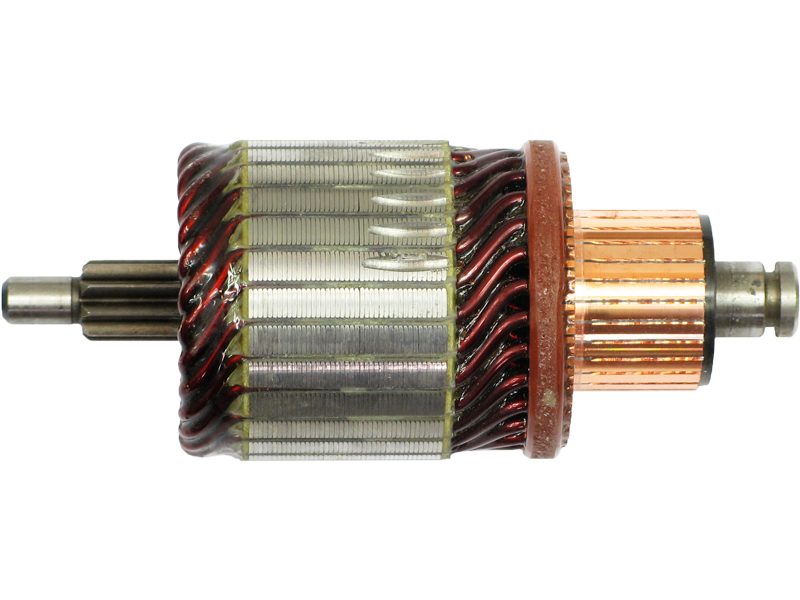 Starter motor armature