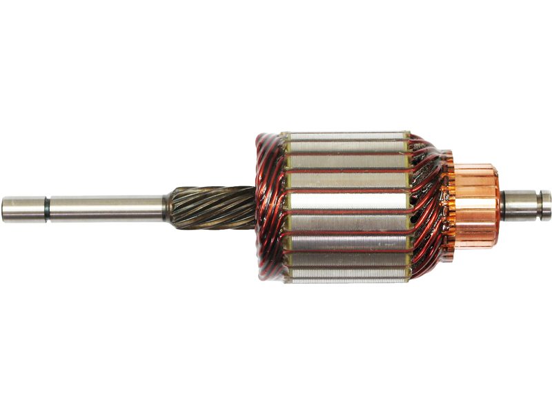 Starter motor armature