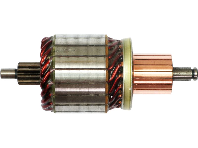 Starter motor armature