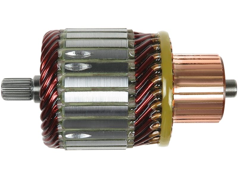 Starter motor armature