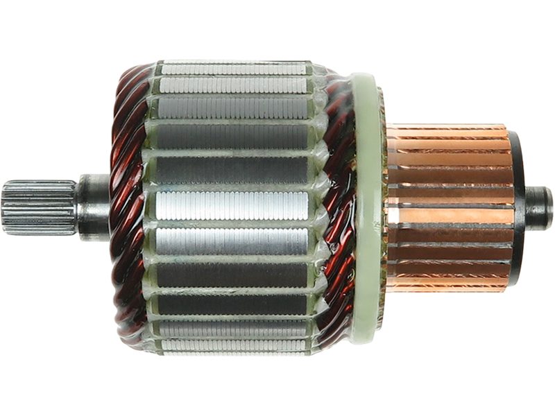Starter motor armature