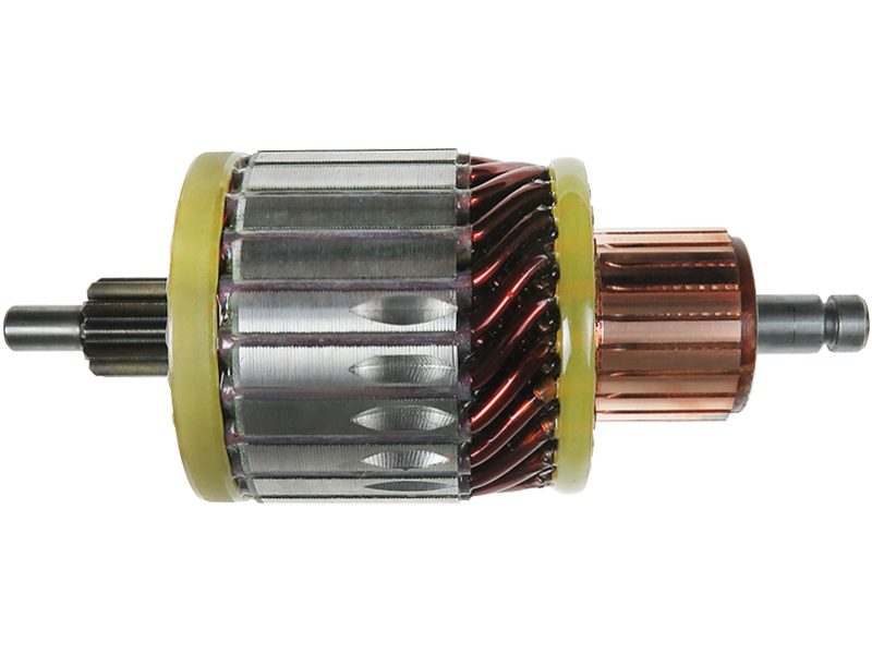 Starter motor armature