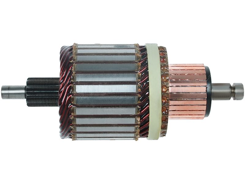 Starter motor armature