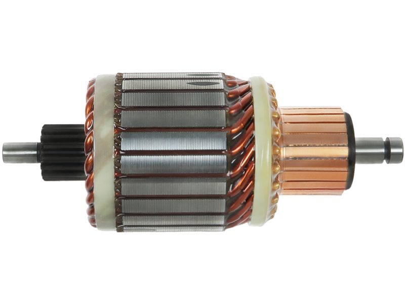 Starter motor armature