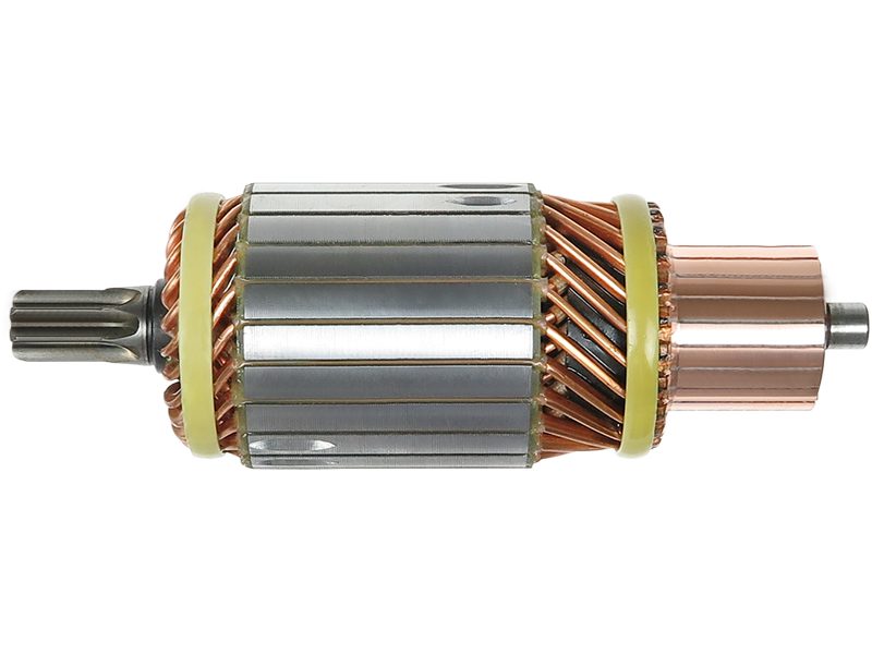 Starter motor armature