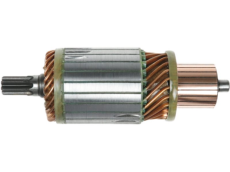 Starter motor armature