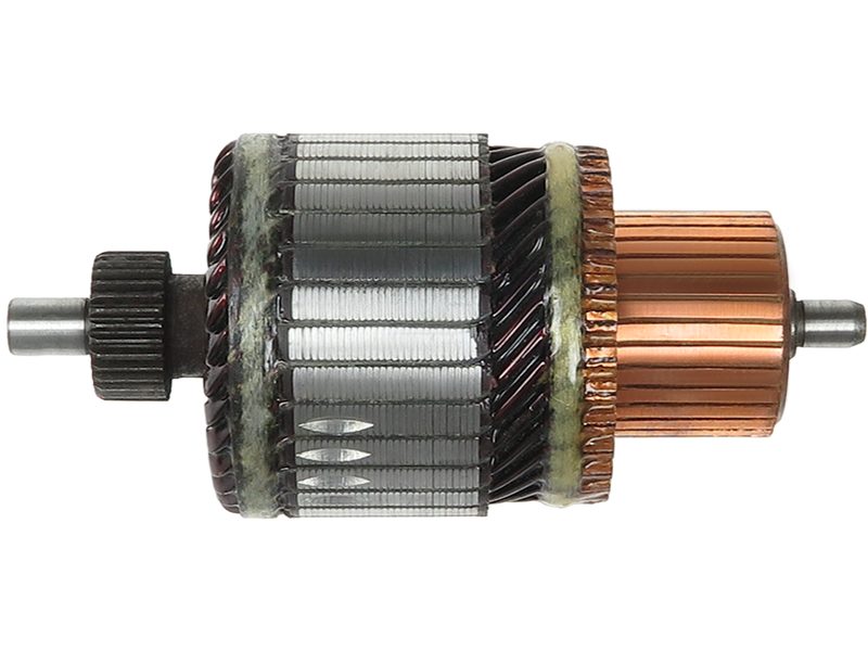Starter motor armature