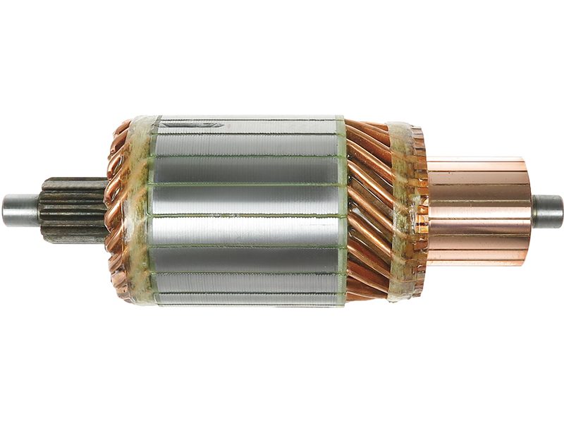 Starter motor armature
