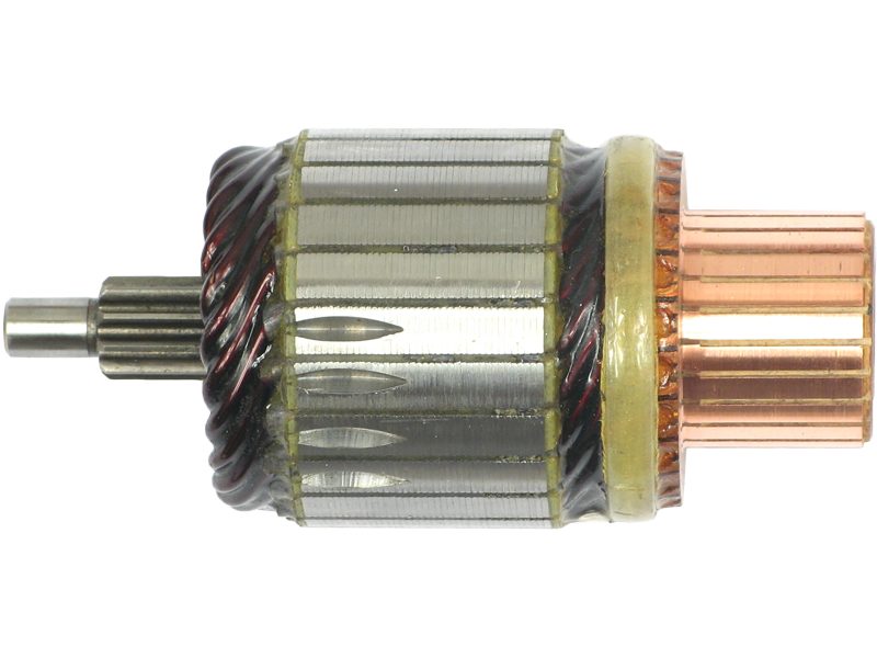 Starter motor armature