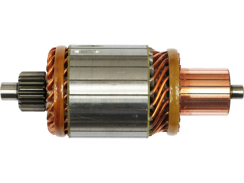 Starter motor armature