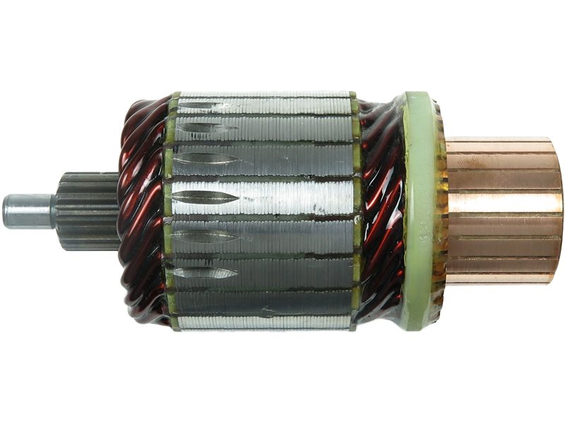 Starter motor armature