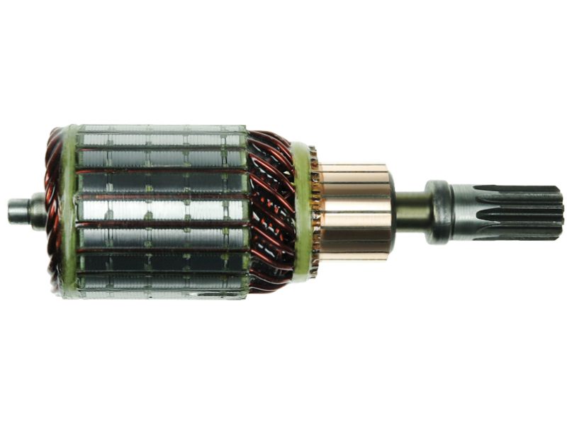 Starter motor armature