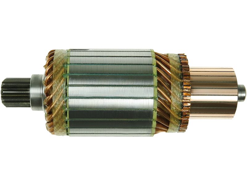 Starter motor armature