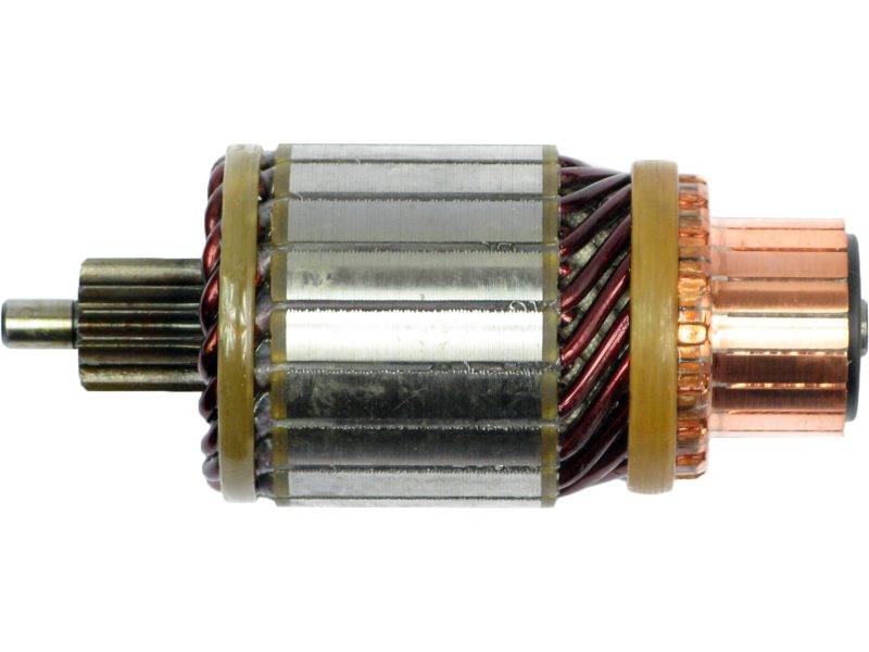 Starter motor armature