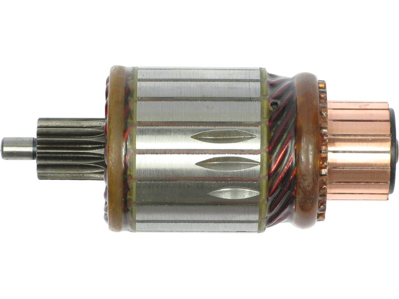 Starter motor armature