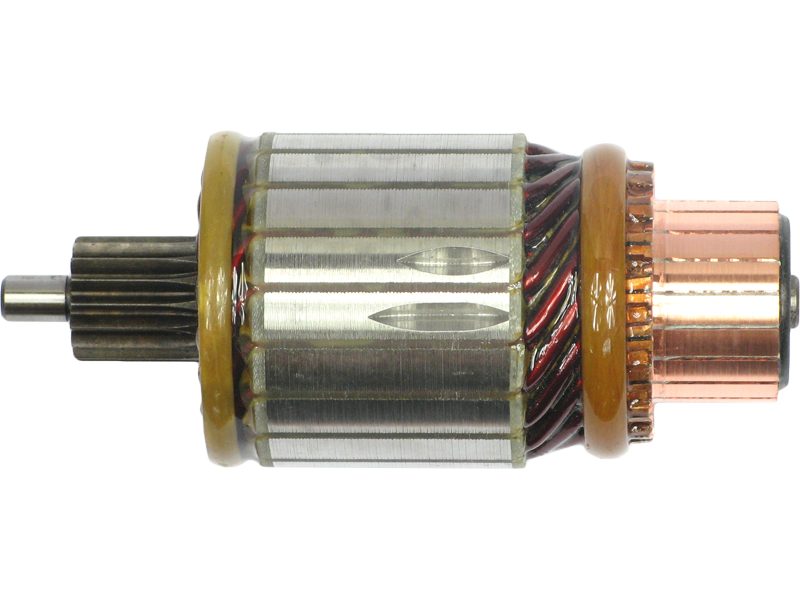 Starter motor armature