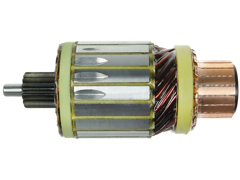 Starter motor armature