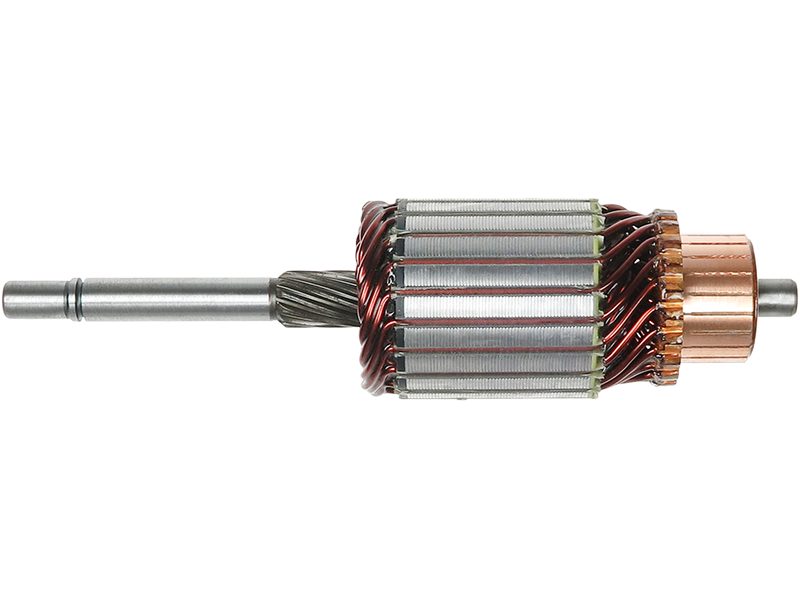 Starter motor armature