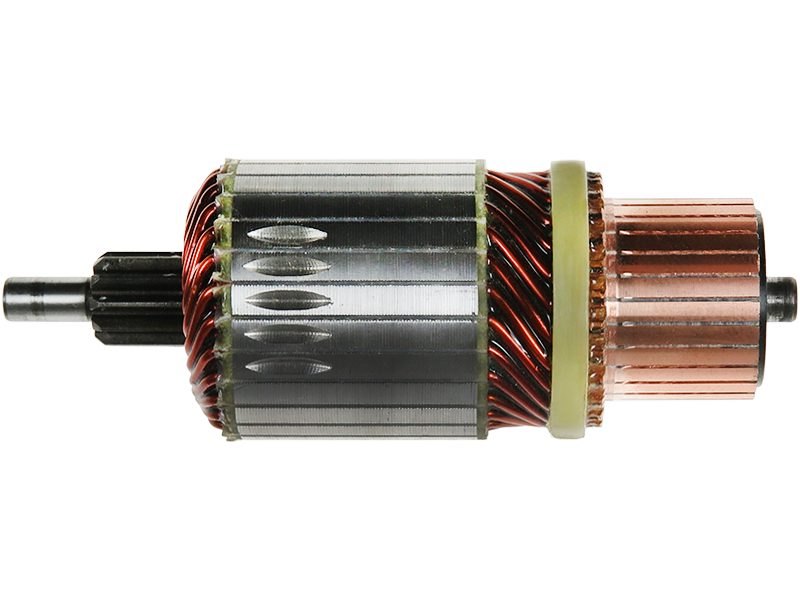 Starter motor armature