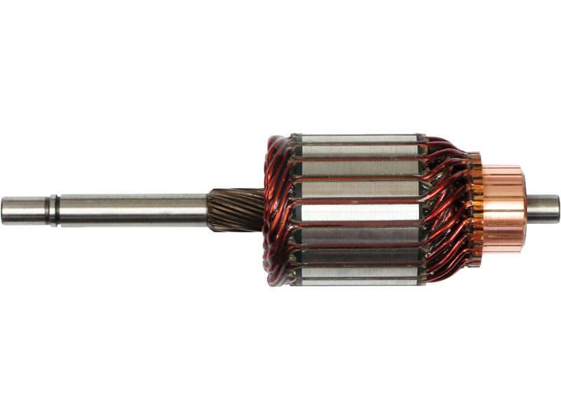 Starter motor armature