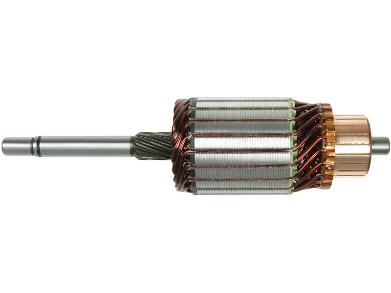 Starter motor armature