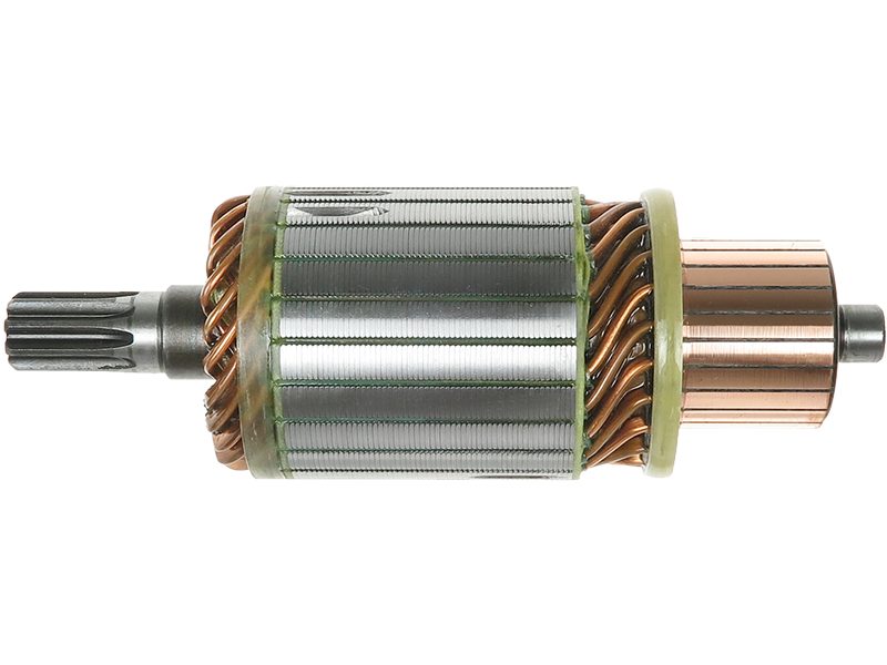 Starter motor armature