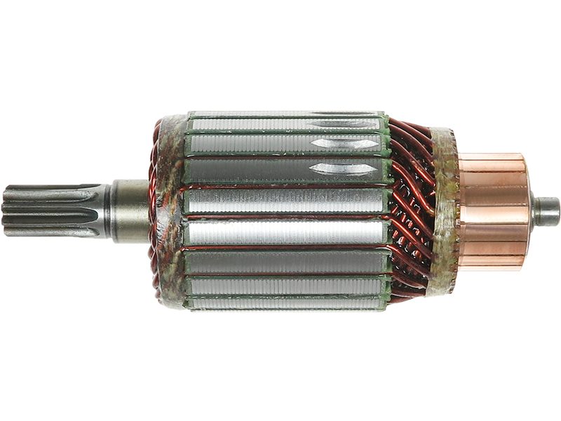 Starter motor armature