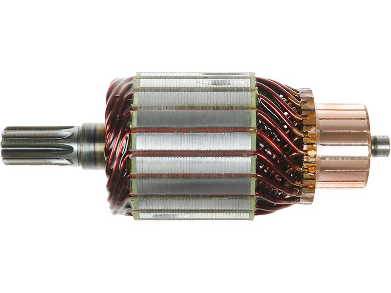 Starter motor armature