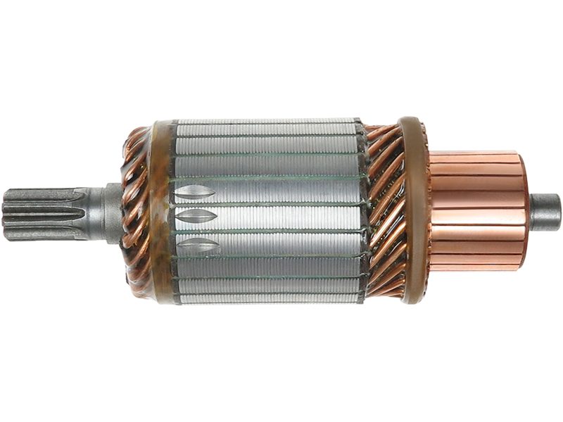 Starter motor armature