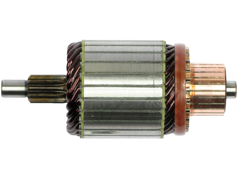 Starter motor armature