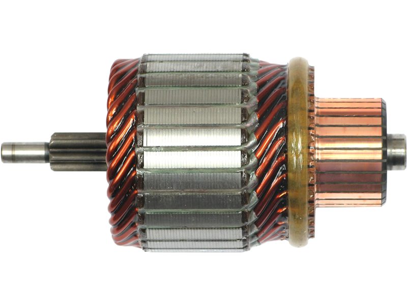 Starter motor armature