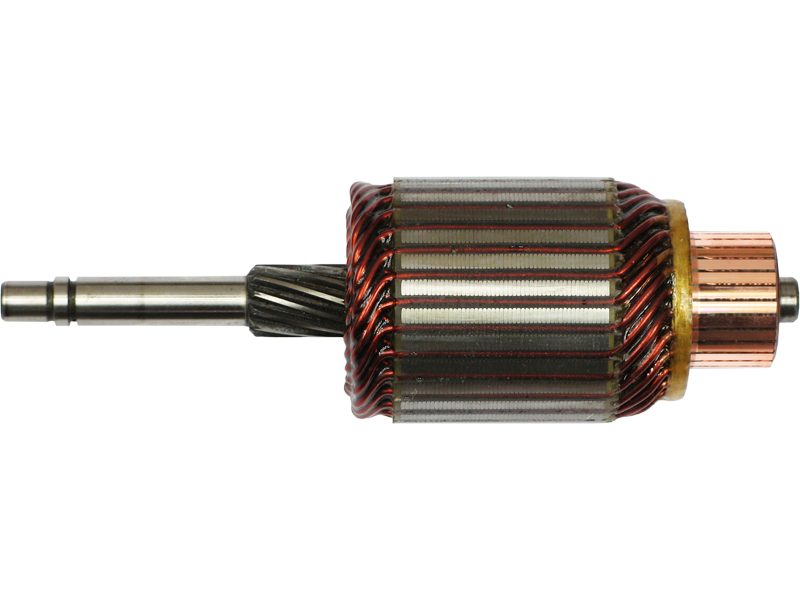 Starter motor armature