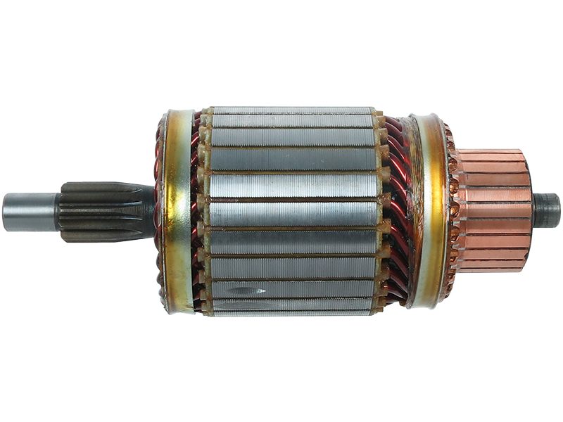 Starter motor armature