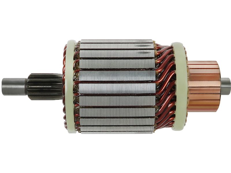 Starter motor armature