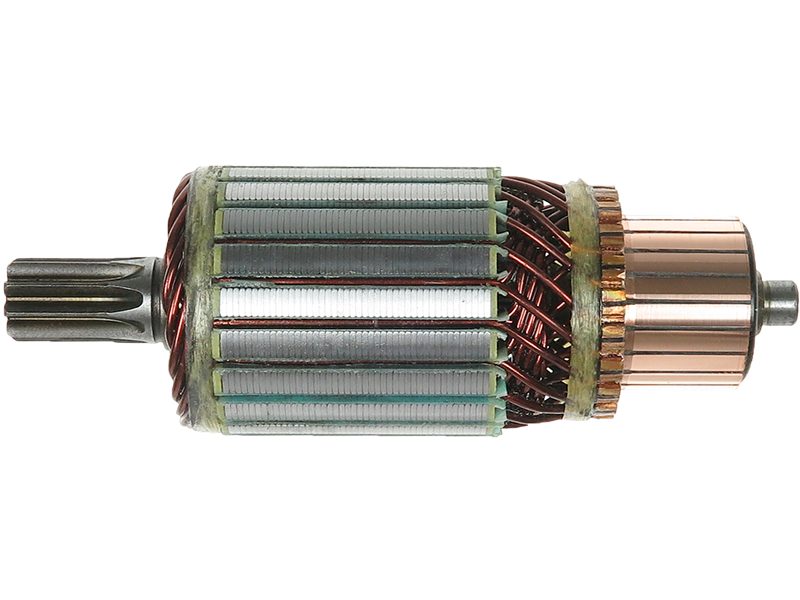 Starter motor armature