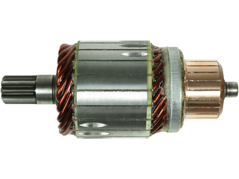 Starter motor armature