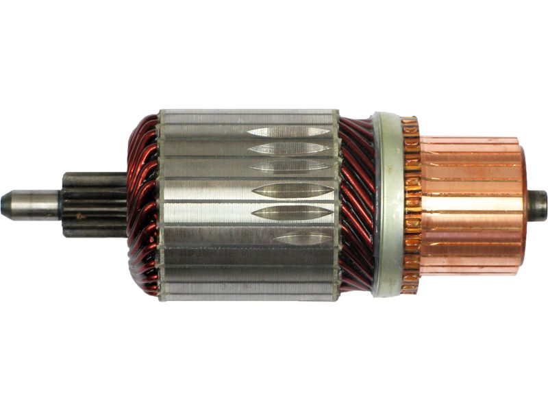 Starter motor armature