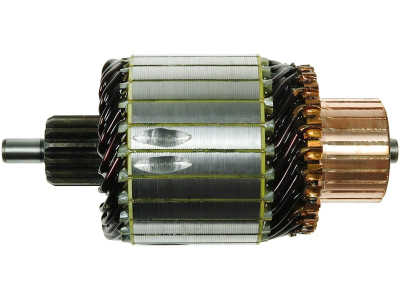Starter motor armature