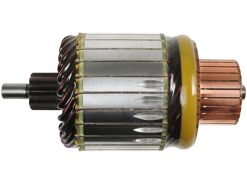 Starter motor armature