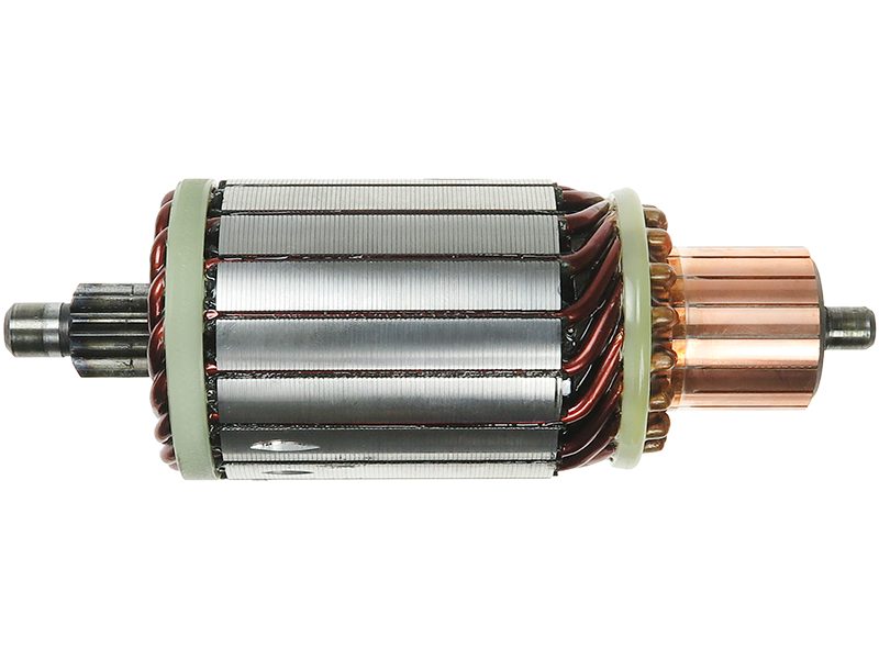 Starter motor armature